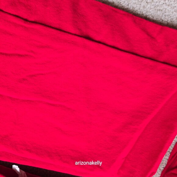 Land's End 5oz Flannel King Sheet Set RED - Picture 2 of 9